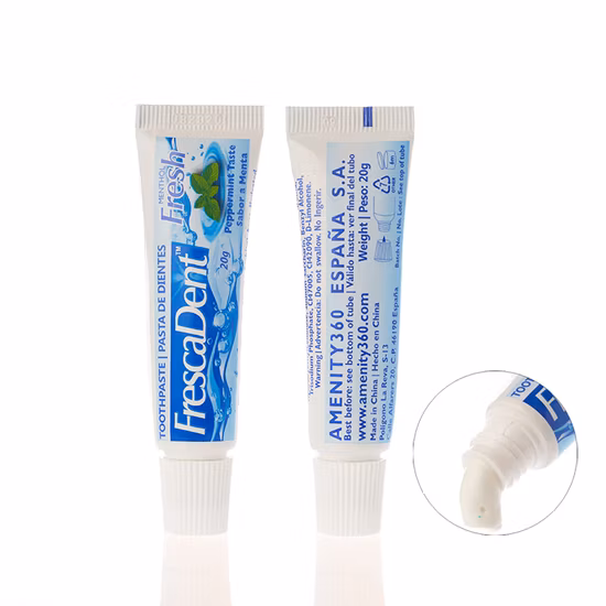 Custom Private Label 3G 5g 10g 15g 20g Hotel SPA Travel Size Portable Disposable Mint Toothpaste